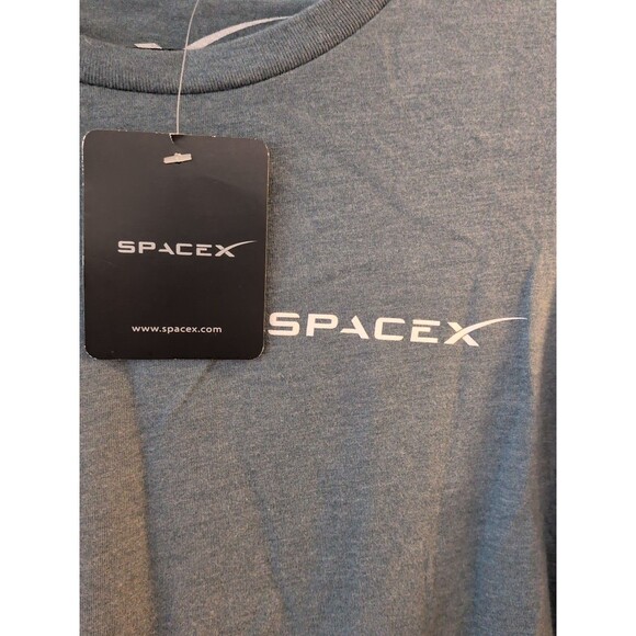 NWT Women’s Shirt  Med Space X STP2 Falcon Heavy Teal See Measurements Unisex - Picture 3 of 7